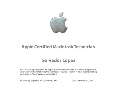 1er Apple certified